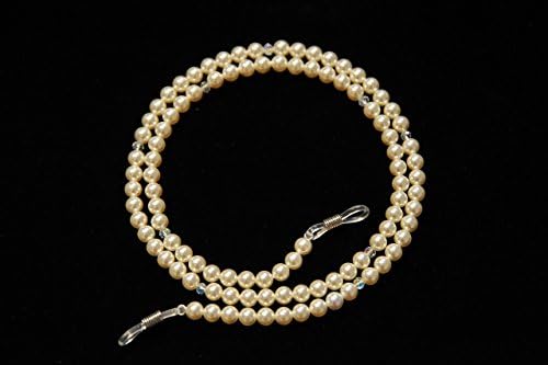 Handmade AAA Quality Swarovski crystal Cream Pearl eyeglass chain holder glasses strap eyegllass chains and cords for women.