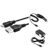 Samsung© Rugby II A847 Combo Rapid Car Charger + Home Wall Charger + USB Data Charge Sync Cable for Samsung© Rugby II A847