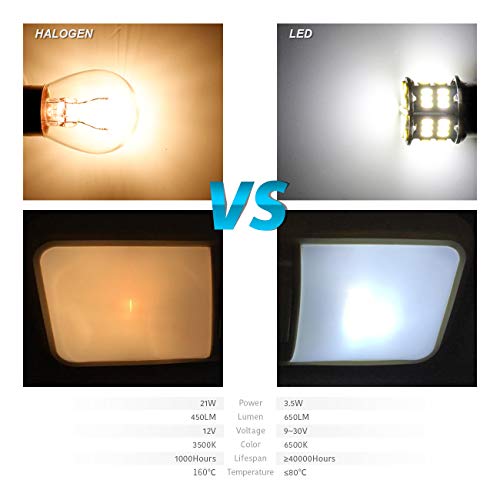 image for LUYED 12-24v Super Bright Low Power !10 x 650 Lumens 1156 1141 1003 30