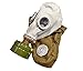 GP-5 Original Soviet Civilian Protective Gas Mask (activated Charcoal filter and bag included) (Extra Large, white)