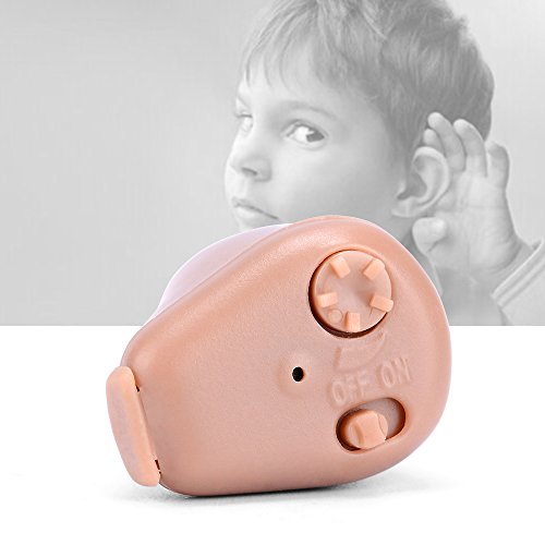 Jaxbo Hearing Amplifier Super Mini, Hearing Aids for Adult, Seniors, Children, Men and Women Fit Left/Right Ears-Rechargeable USB