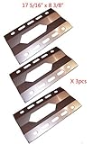 91281(3-pack) Stainless Steel Heat Shield for Costco Kirkland , Nexgrill Select Gas Grill