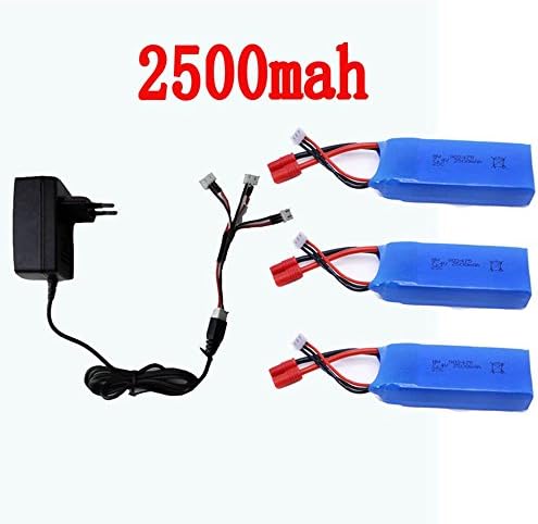 Syma X8C X8W X8G X8HC X8HW X8HG RC Drone Quadcopter Spare Parts :3 PCS 2500mah battery+1 to 3 charger wire+ charger