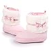 Ecosin(TM) Baby Bowknot Keep Warm Soft Sole Snow Boots Crib Prewalker Shoes Toddler (0~6Month, Pink)