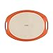Rachael Ray Stoneware 4.25-Quart Casseroval Covered Baking Dish, Orange