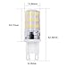 Warmoon G9 LED Light Bulbs,7W(60W Halogen Equivalent),Daylight White(6500K), 4014 SMD 46 LEDs 360 Degree Beam Angle LED Bulbs (Pack of 6)
