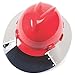 MSA 697290 V-Gard Sun Shield - Standard V-Gard Cap Attachment, Polyurethane Brim Extender, Smoke-Tinted Lexan, Added Sun & Heat Protection, Reusable & Replaceable Hard Hat Accessory