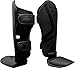 RDX Shin Guard for Muay Thai, Kickboxing, MMA Training, Maya Hide Leather Instep Leg Foam Pads for Martial Arts, Sparring, Gear for BJJ and Boxing