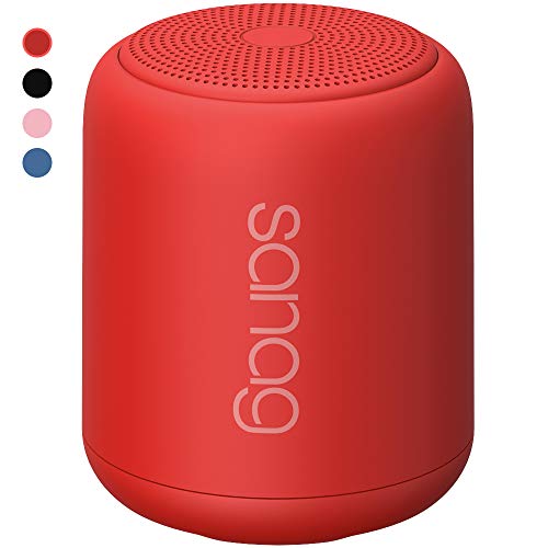 Bluetooth Speaker,Portable Wireless Bluetooth Speakers with Loud HD Sound and Rich Bass,IPX5 Waterproof,Handsfree Call,TF Card Support,Built-in-Mic,for Phones,Tablets,Computer and More (Red)