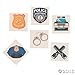 Fun Express Police Party Tattoos (72 Pieces) Party Favors, Arts & Crafts Supplies
