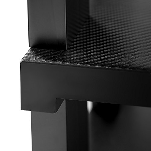 Aleratec 3-Tier LCD | LED TV Stand Entertainment Rack with Wheels