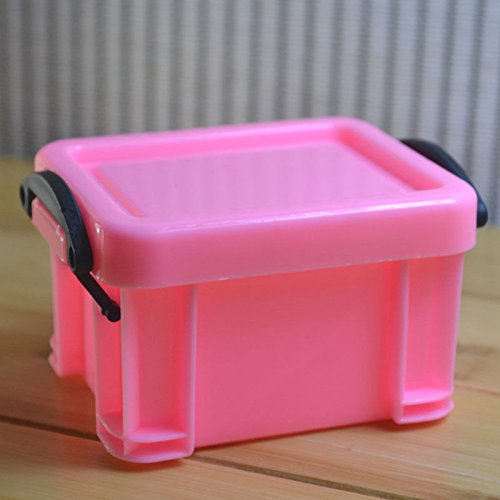 XENO-Affordable Practical Storage Box Case Container Organizer Plastic
Mini with Lid (pink)