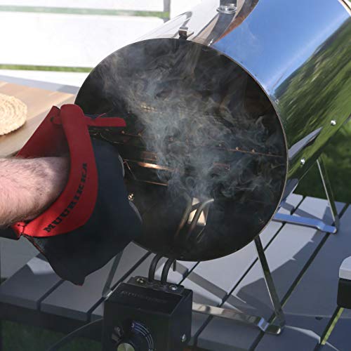 MUURIKKA Räucherofen PRO 1100W Regelbarer Elektro-Smoker kompakt aus Edelstahl, für Fisch & Fleisch – Bild 7