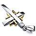 INBLUE Men's Stainless Steel Pendant Necklace Silver Gold Tone Cross -With 23 Inch Chain