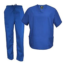 M&M Scrubs Men's Scrub Set Medical Scrub Tops and