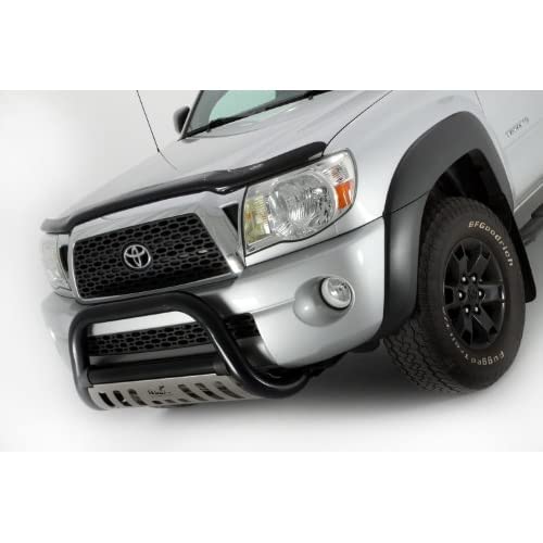 Auto Ventshade Bugflector Hood Shield For 2016-2023 Toyota Tacoma - Dark Smoke High Profile