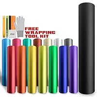 EZAUTOWRAP Free Tool Kit Satin Chrome Champagne Gold Car Vinyl Wrap Sticker Decal Sheet Air Release Bubble Free Self Adhesive Peel and Stick - 12"X60" (1FT X 5FT)
