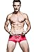 Sandbank Men's Sexy Lingerie Cotton Tie Rope Cute Boxer Brief Underwear Panties (US L , Tag XXL, Red #1)