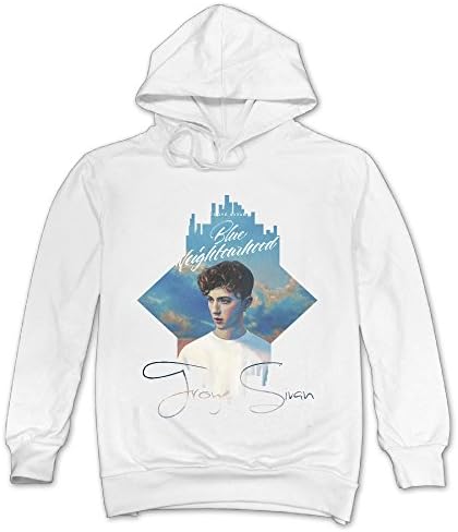 Namii Men's Custom Troye Sivan-blue Neighbour Hoodie Size XXL White