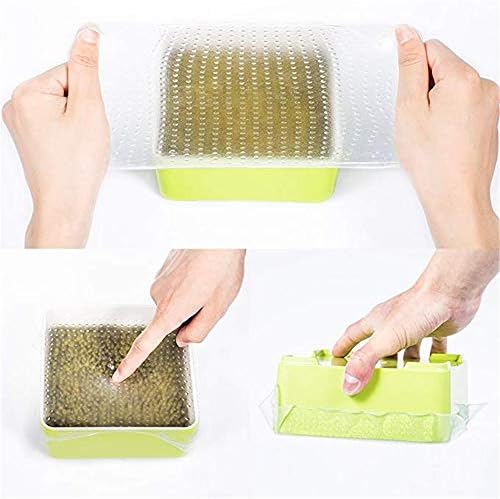 Nuoyi Reusable Silicone Food Sealed Bowl Lid Food Stretch Cover Environmentally Friendly Kitchen Tools (Large, Medium and Small Three Packs)