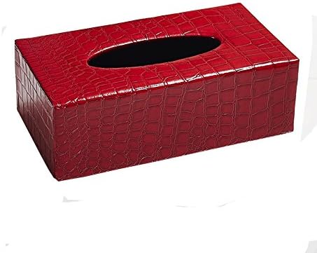 European Style Pu Feather Tissue Box Napkin Holder Lovely Rectangular Holder Box Cover (Color-K)