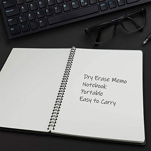 NEWYES Whiteboard Notebook Erasable Meeting Notebook Dry Erase White