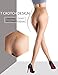 Women's Pantyhose Black Nude Control Top Sheer Tights Nylons Multipack - 3 Pack Nude Size L