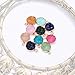 Tiparts 10pcs Faux Druzy Quartz Crystal Jewelry Pendants Round Resin Stones Fit for Charms Jewelry Bracelet Accessories (Round)