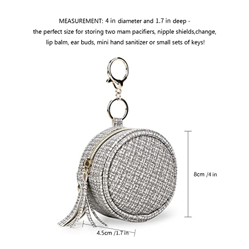 Pacifier Holder Case Pacifier Holder for Diaper Bag with Clasp Key