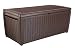 Keter Sumatra 135 gallon Outdoor Storage Rattan Deck Box, Brown