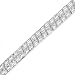 Original Classics .925 Sterling Silver 1.0 Cttw Rose Cut Diamond Double-Link 7