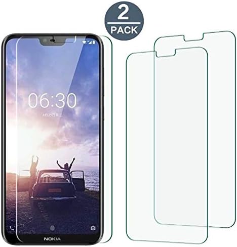 [2 Pack] Tonvizern Compatible for Nokia 6.1 Plus/Nokia X6 2018 PET Screen Protector,0.2mm 6H Hardness PET Screen Protector [Not Glass]