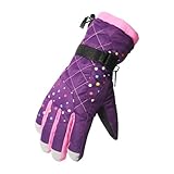 eWing Womens Winter Snow, Ski, Snowboard, Cold Weather Gloves with Thinsulate, Purple, One Size