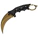 Andux Karambit Camping Hunting Tool with Cord ZD-01 (Golden)