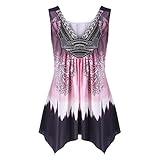 Vicbovo Womens Summer V-Neck Sleeveless Tank Tops