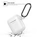 AhaStyle AirPods Case Cover Premium Silicone Protective Cover Skin Accessories [Hand Strap Included] Compatible with AirPods 2 & 1（White）