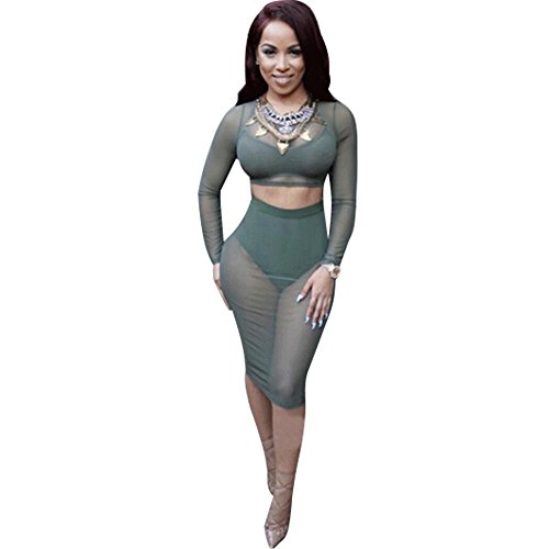 Yaheeda Women's Long Sleeve Round Neck Lace Hollow Black Evening Dress Star Carpet Catwalk Dress Nightclubs Bodycon Pencil Party Dress