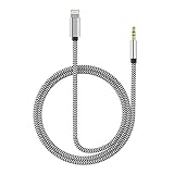 (Apple MFI Certified) Aux Cord for iPhone Xs XR X 8 7 Plus, Lightning to 3.5 mm Headphone Jack Adapter Aux Cable for Car Support iOS 11 12