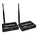 J-Tech Digital 2X2 Wireless HDMI Matrix Extender 50M / 164 Ft Supporting 1920x1080 1080P with IR Repeating (1 Transmitter & 1 Receiver Included in a Set)