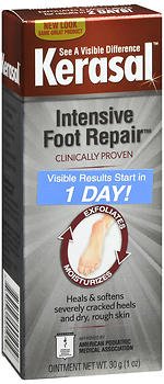 Kerasal One Step Exfoliating Moisturizer Foot Therapy - 1 oz, Pack of 6