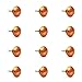 Smooth Copper Round Head Kitchen Drawer or Door Knob Pulls - Pack of 12