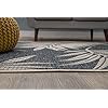 Rugshop Leaf Design Indoor/Outdoor Area Rug 7'10" x 10' Blue