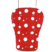 ZARPMA Pushchair Cushion Baby Stroller/Highchair/Seat Liner Waterproof Pad Infant Childs Car Seat Breathable Pad Pram Mattress (Red)
