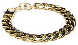 Mens Hand Chain 14k Gold Dipped or Silver Steel Curb Chain Bracelet - Charitable by Benevolence LA