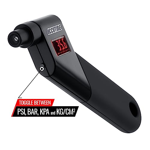 Accutire MS4021B Digital Tire Pressure Gauge with 4 Valve Caps, 5