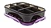 6 Pack Fitness Insulated Meal Prep Bag, Innovator 300 Black/Neon Purple (3 Meal) w/Bonus ZogoSportz Cyclone Shaker