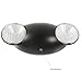 eTopLighting [2 Pack] Emergency Exit Light Standard LED Bug Eye Head LED Spot Light, Black Body Color, 2 Side Lights, Test Button, AGG2215