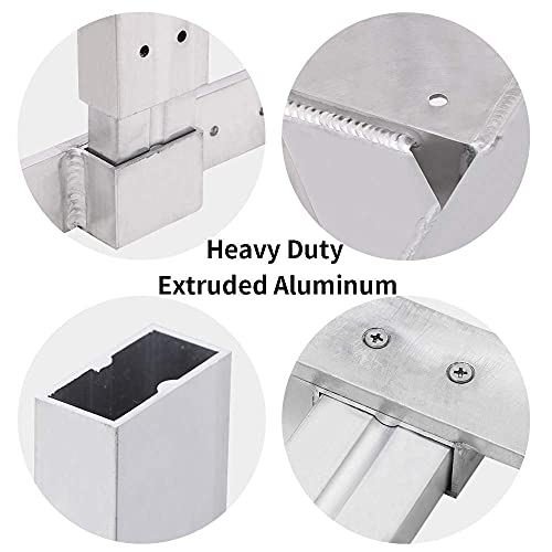 tiewards Adjustable Aluminum Roof Ladder Rack Bracket Kit with 2x4