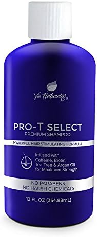 Vie Naturelle Hair Loss Treatment Shampoo for Fast Hair Growth - DHT Blocker Infused with Caffeine, Biotin, Tea Tree & Argan Oil (1 Bottle)