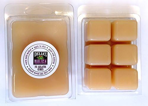 Professional FX Gelatin Cubes 4 oz. FLESHTONE - Translucent- Special Effects, FX Makeup, Scars, Prosthetics EASY! by spfxmakeup